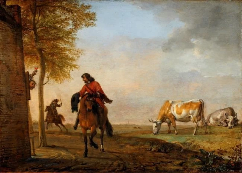Cavaliere in una locanda - Museo statale di Schwerin